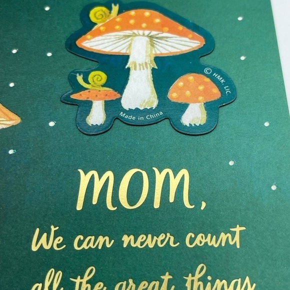 Mother’s Day Mushroom Card Rare - Picture 4 of 16